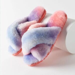 NEW Free People EMU Australia Mayberry Sheepskin Slippers Tie